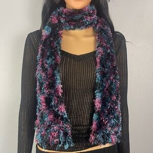 Colorful Fuzzy Scarf